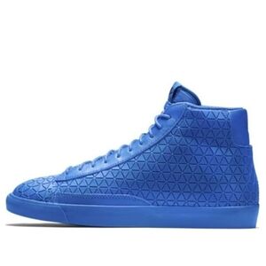 Nike Men's Blue Geometric High-Top Sneakers